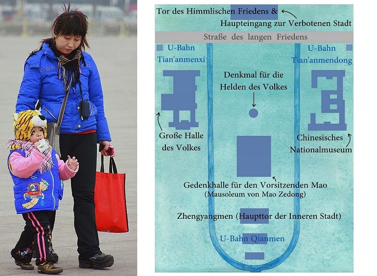Karte Platz des Himmlischen Friedens