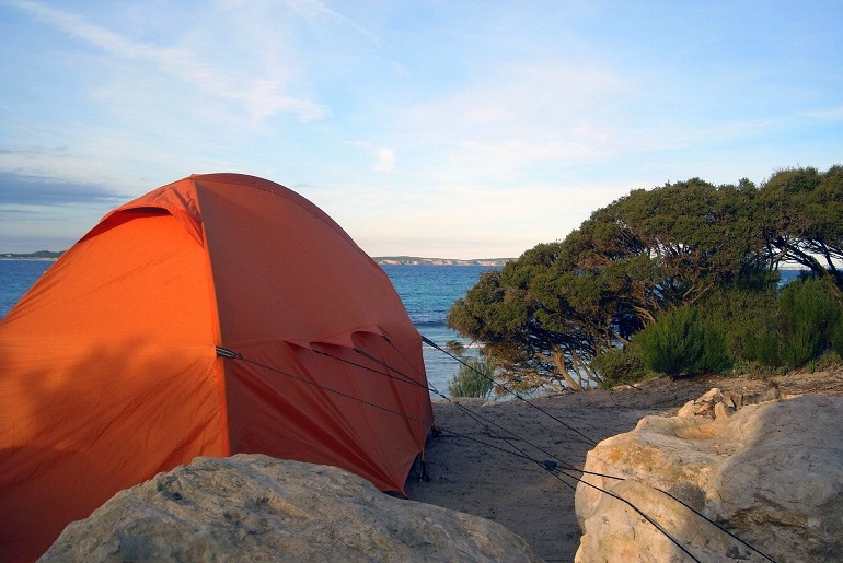 Wildcampen am Meer