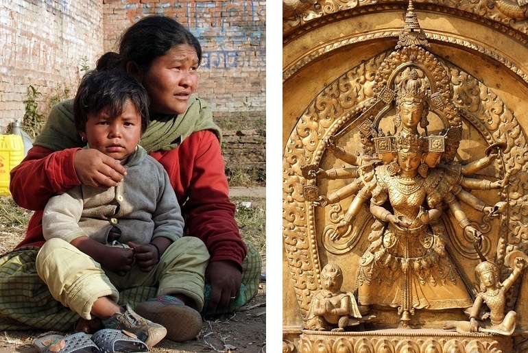 In Bhaktapur, Nepal