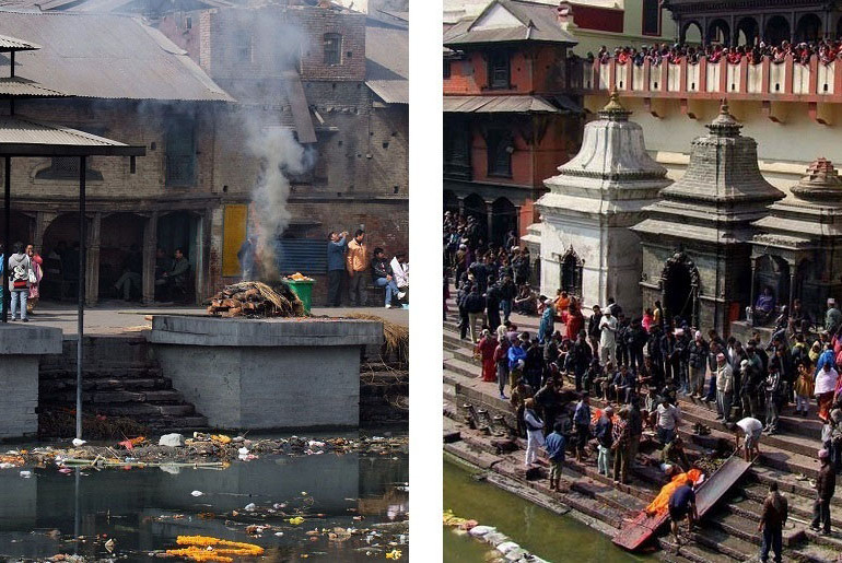 Verbrennungsplätze in Pashupatinath