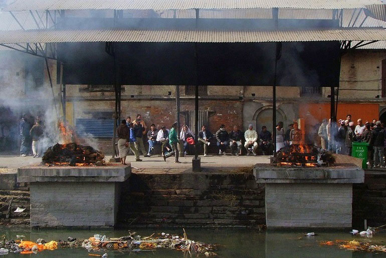 Verbrennungsplatz in Pashupatinath