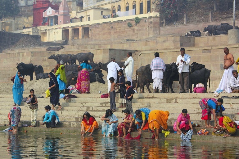 An den Ghats in Varanasi