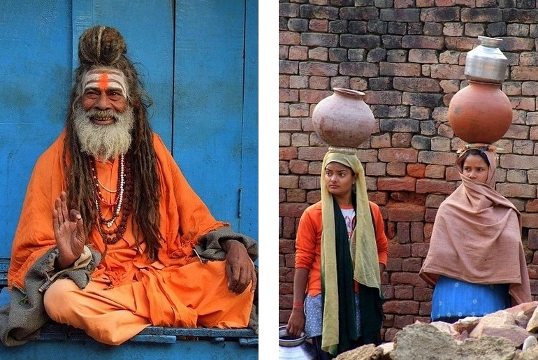 Varanasi und Bharatpur