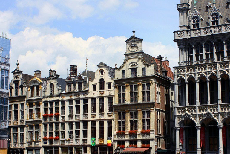 Fassadenfront am Grand' Place (Grote Markt)